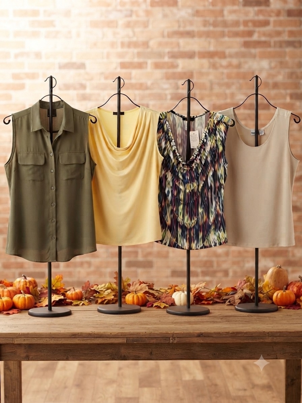 Lot Of 4 Tank Tops On The Dressy Side